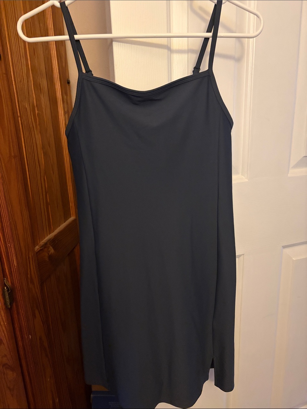Old Navy Navy Blue PowerSoft Cami Athletic Dress w/ Built-in Shorts